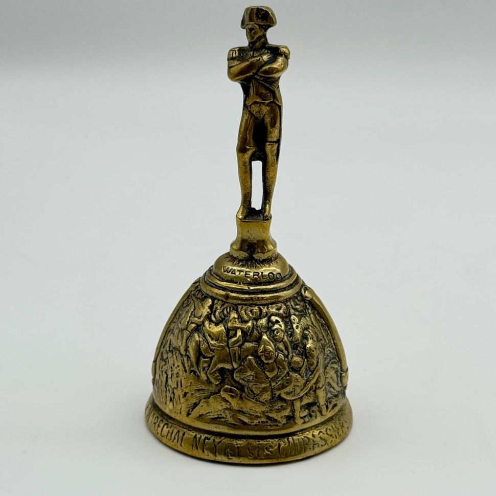 Колокольчик настольный Наполеон латунь