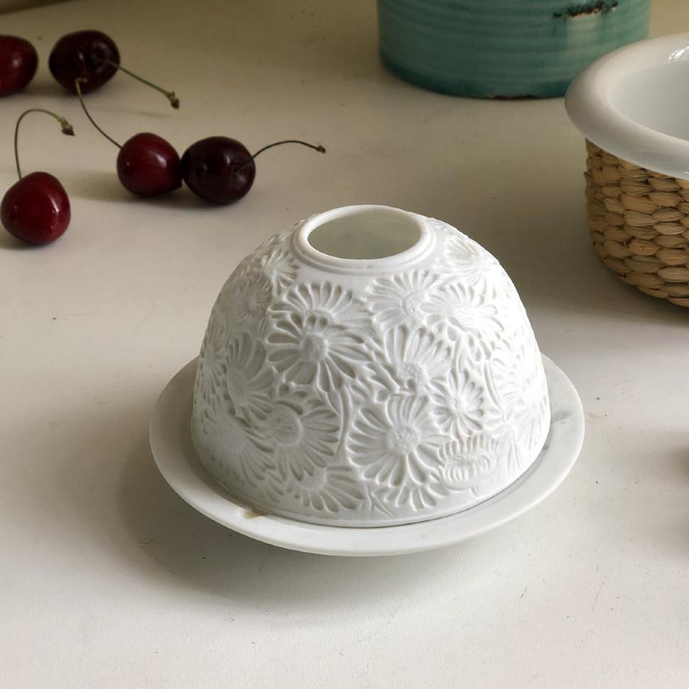 Подсвечник бисквитный фарфор