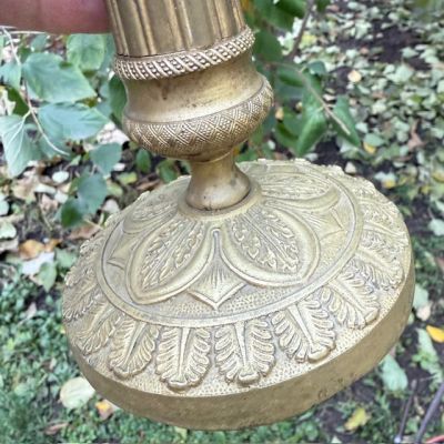 Подсвечник Колонна 25 см латунь Франция