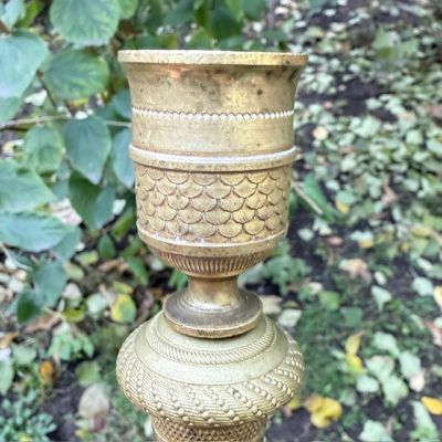 Подсвечник Колонна 25 см латунь Франция