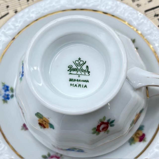 Чайная пара Ph.Rosenthal Classic Rose Мелкоцвет 200 мл Германия