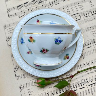 Чайная пара Ph.Rosenthal Classic Rose Мелкоцвет 200 мл Германия 