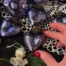 Елочная игрушка Сердце 5 см стекло ручная работа Нидерланды