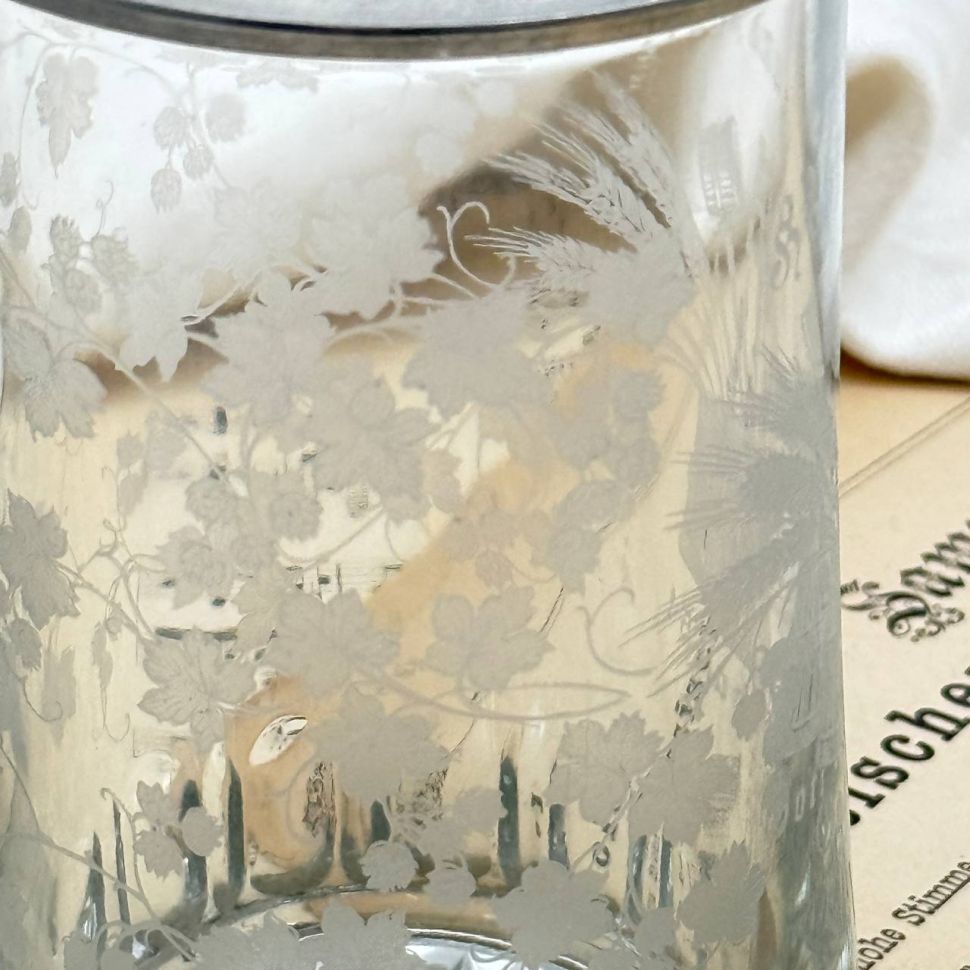 Кружка пивная 600 мл хрусталь олово Германия   