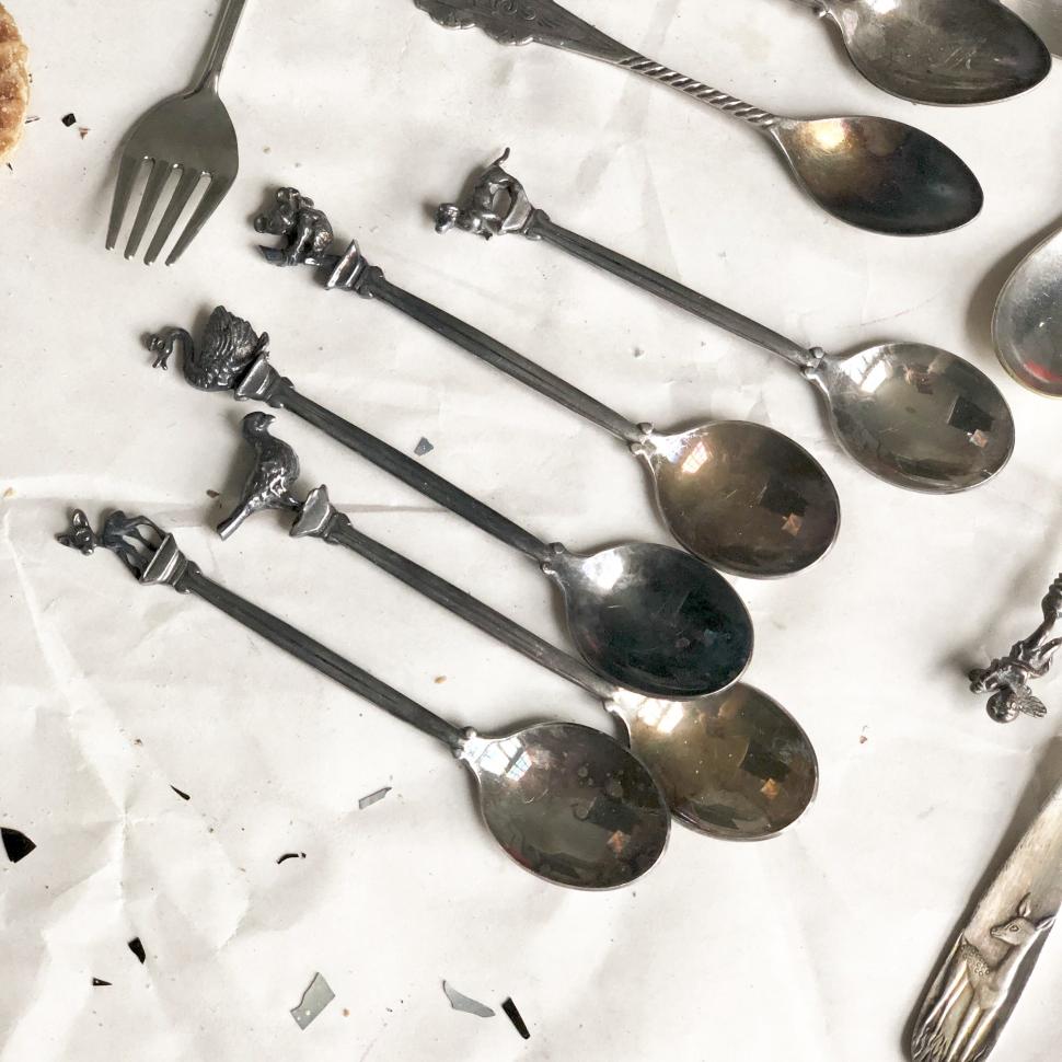 Ложка с коало мельхиор