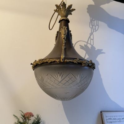 Люстра в стиле ампир латунь 135 см Франция 