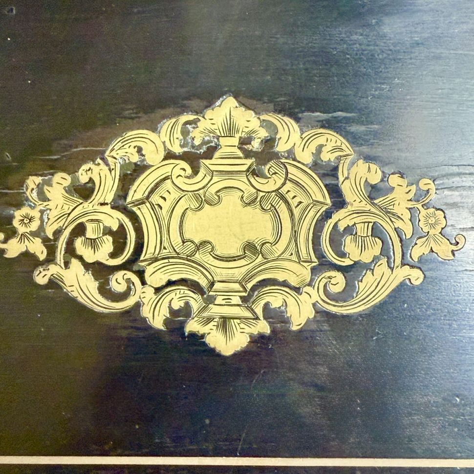 Бар эпохи Наполеона III дерево латунь хрусталь 