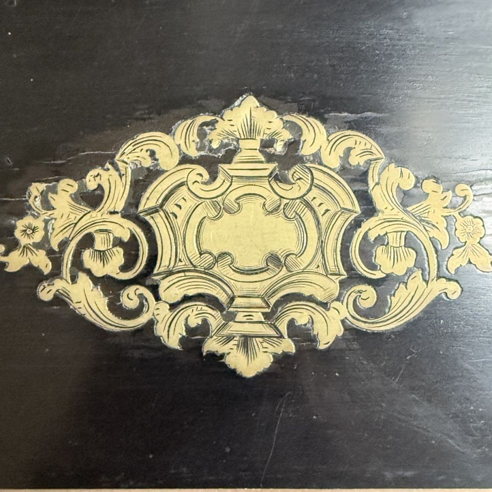 Бар эпохи Наполеона III дерево латунь хрусталь 