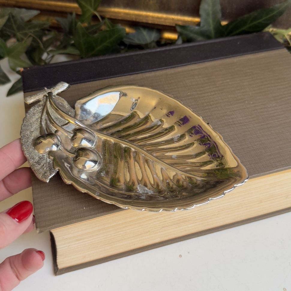 Блюдо Лист 18 см серебрение 