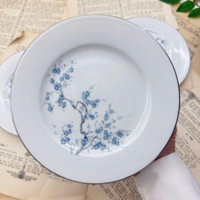 Тарелка Limoges Голубая сакура 18 см фарфор Франция
