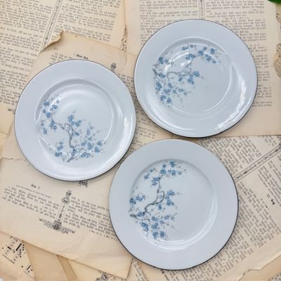 Тарелка Limoges Голубая сакура 18 см фарфор Франция