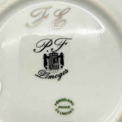 Тарелка Limoges Голубая сакура 18 см фарфор Франция