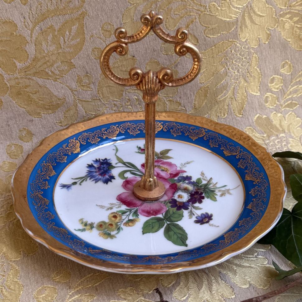 Менажница этажерка Limoges 19 см фарфор Франция 