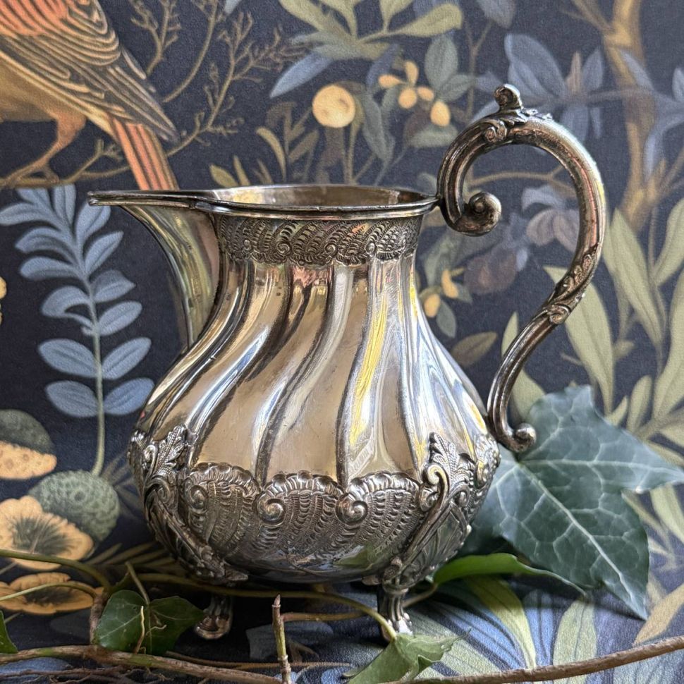 Чайник кофейник сахарница молочник George Travis&Co серебрение