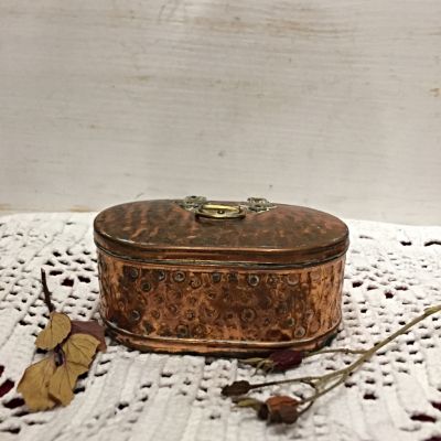 Шкатулка медная