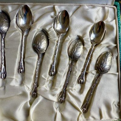 Ложка кофейная 11 см серебрение Франция