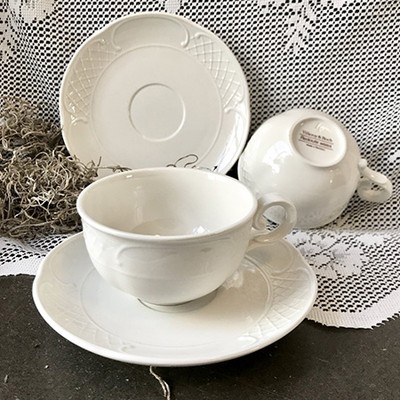 Кофейная пара белая