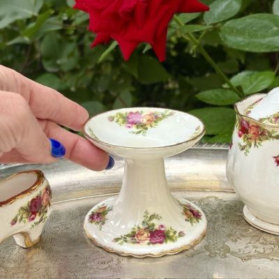 Подсвечник Ваза Royal Albert Old Country Roses 8 см фарфор Англия