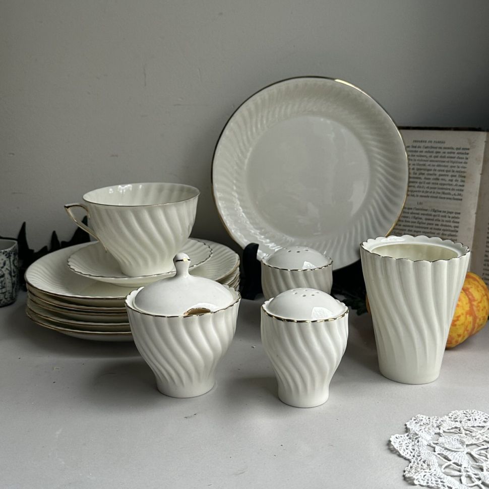 Солонка Jiesia 8 см костяной фарфор  