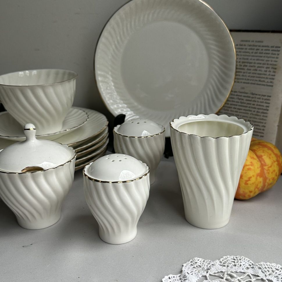 Солонка Jiesia 8 см костяной фарфор  