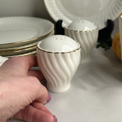 Солонка Jiesia 8 см костяной фарфор  