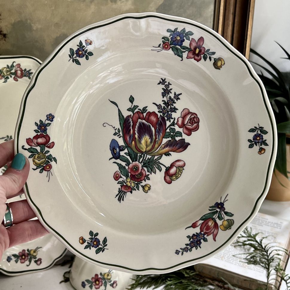 Тарелка глубокая Alt Strassburg ВиллеройБох 23 см фарфор Германия 2 категория