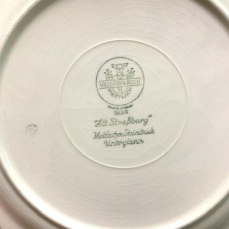 Тарелка глубокая Alt Strassburg ВиллеройБох 23 см фарфор Германия  2 категория