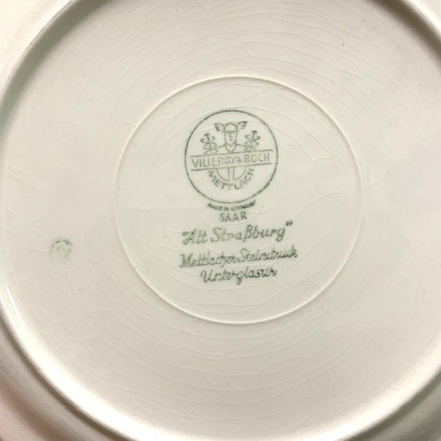 Тарелка глубокая Alt Strassburg ВиллеройБох 23 см фарфор Германия 2 категория