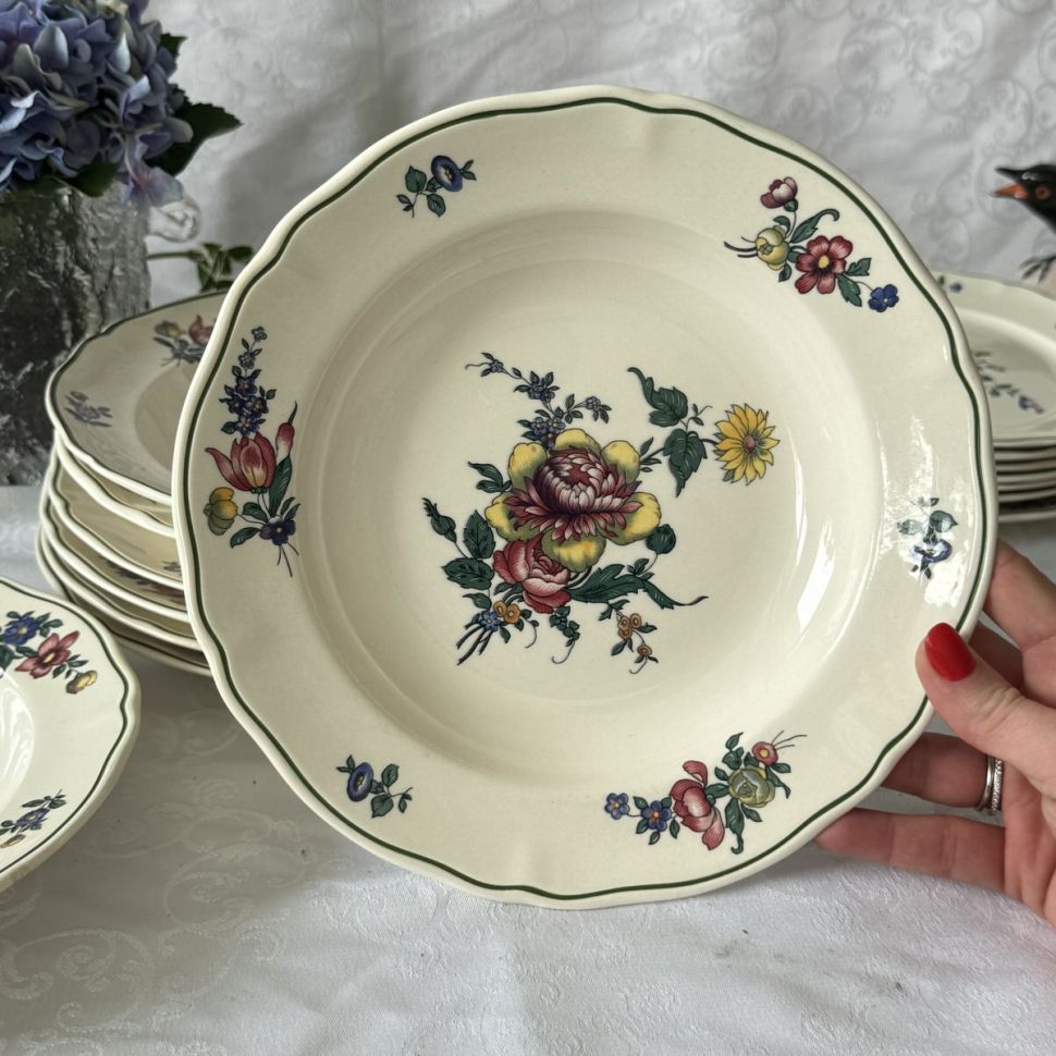 Тарелка глубокая Alt Strassburg ВиллеройБох 23 см фарфор Германия  2 категория