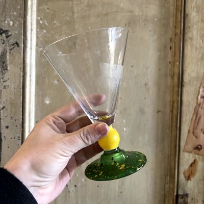 Бокал 250 мл стекло ручная работа 