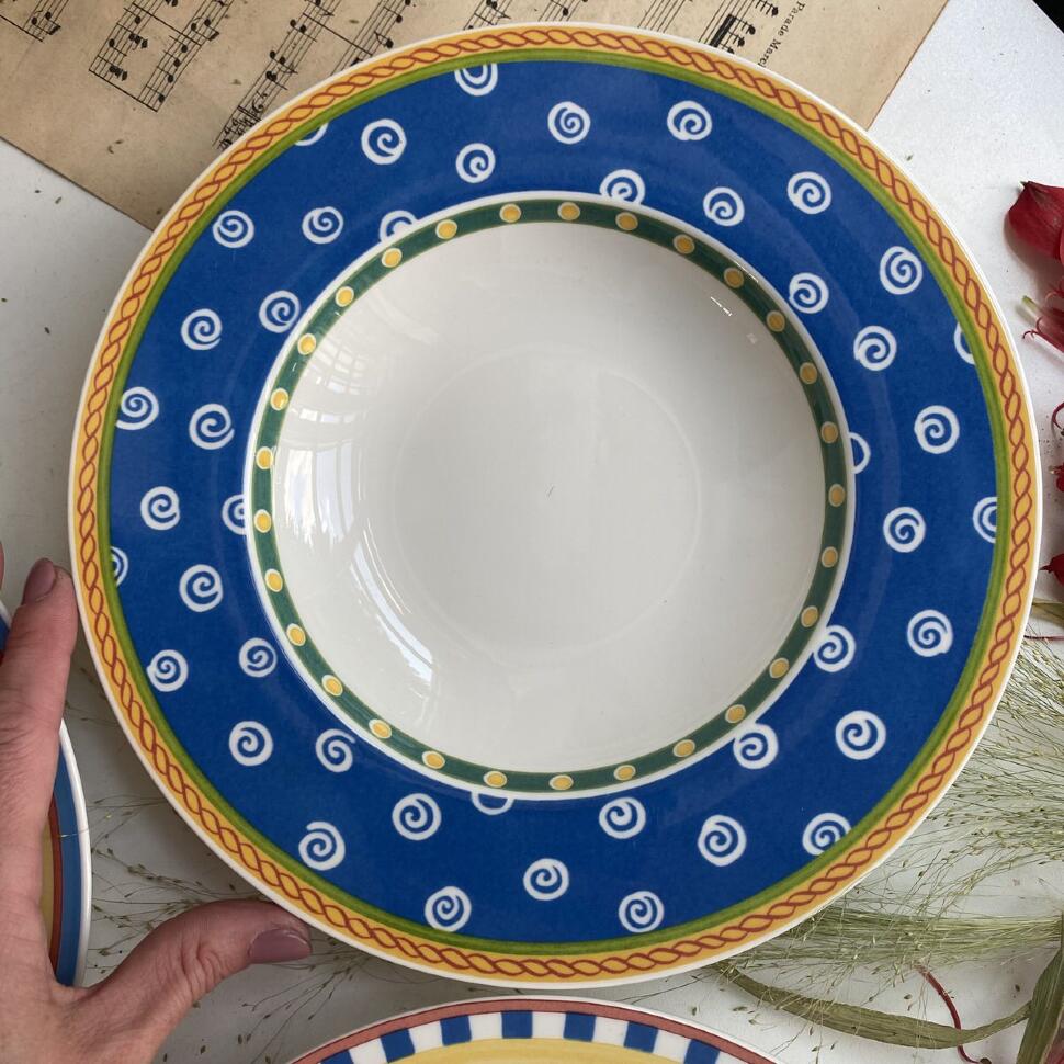 Тарелка глубокая 24 см Twist-Clea фарфор Германия