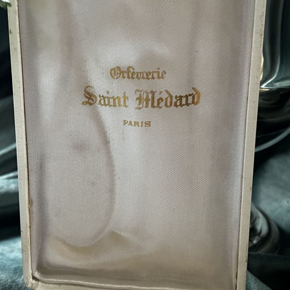 Щетка и расческа расческа набор для младенцев серебро Франция