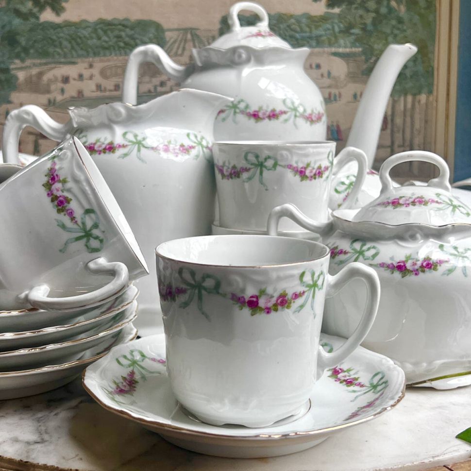 Чайная пара Limoges 240 мл фарфор Франция