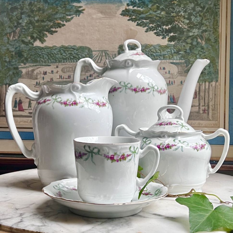 Чайная пара Limoges 240 мл фарфор Франция