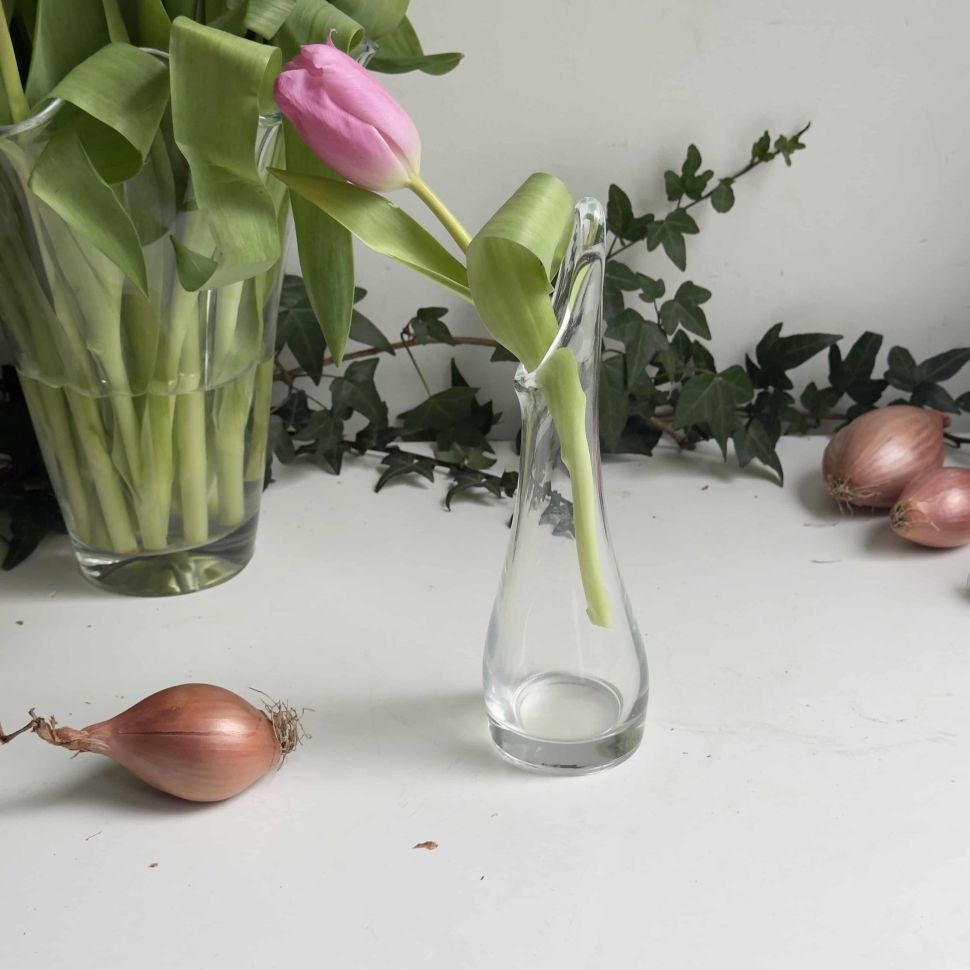 Ваза 21 см хрустальное стекло 