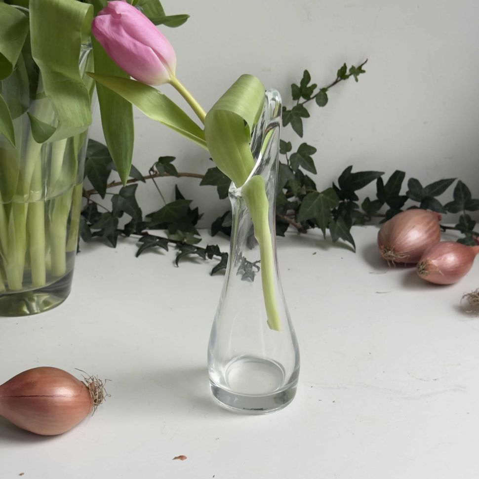 Ваза 21 см хрустальное стекло 