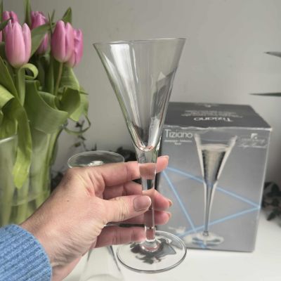 Бокал для игристого Tiziano 150 мл хрусталь набор 4 шт.