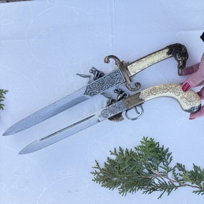 Пистолетный штык-нож 36 см макет