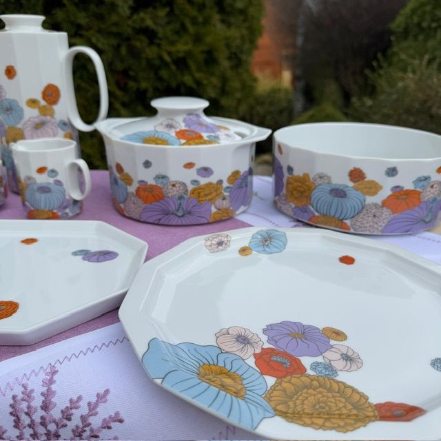 Блюдо поднос Rosenthal Polygon Patras 33 см 1960-1970 гг фарфор Германия