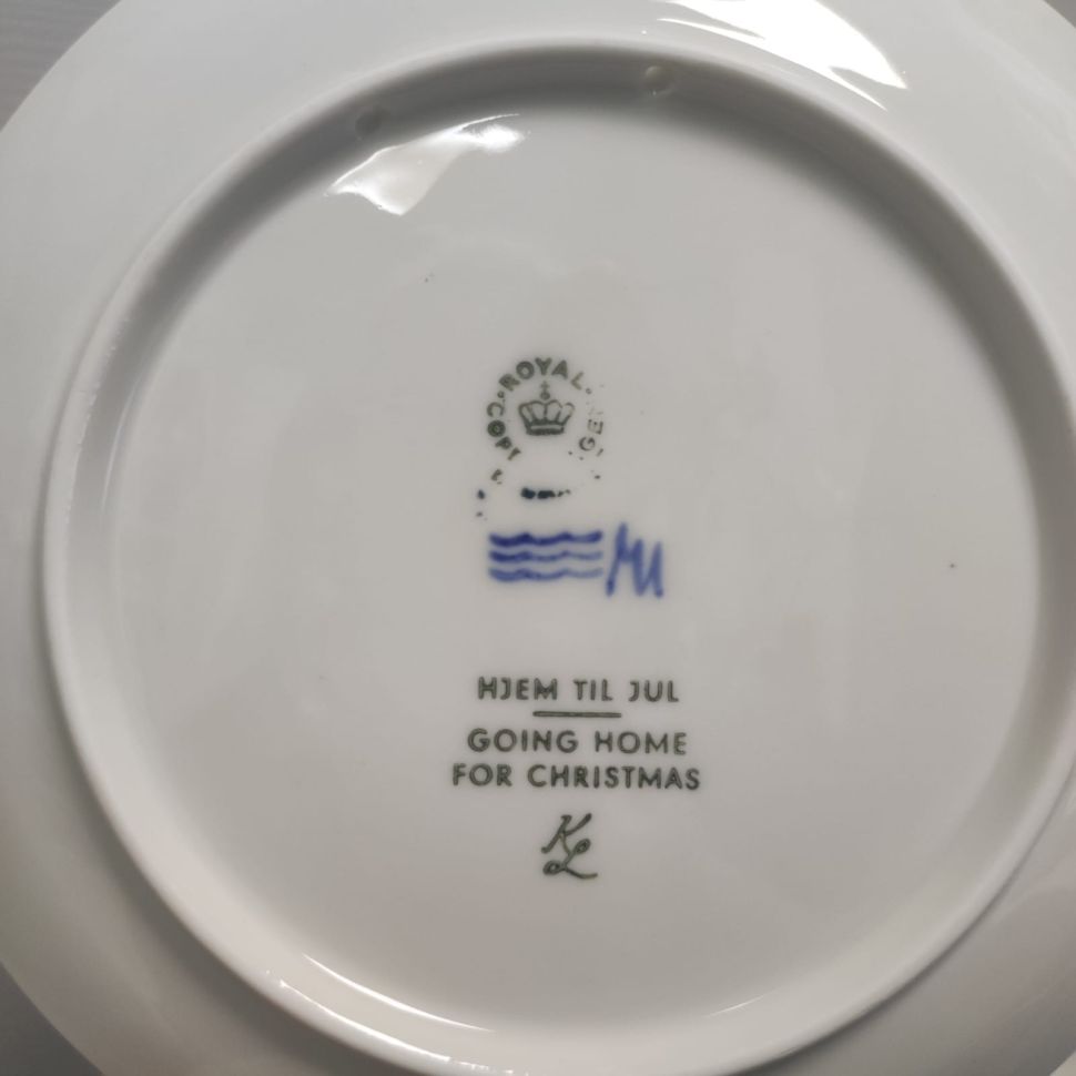 Тарелка ежегодная 1973 Royal Copenhagen Дания