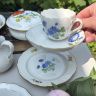 Кофейное трио Meissen Мейсенский букет​ 100 мл 1966 г. Германия