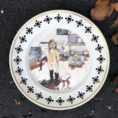 Тарелка Carl Larssons Мотив № 2  22 см фарфор  Дания