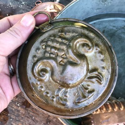 Форма для выпечки Тюльпан 10 см медь