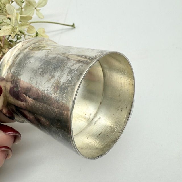 Подсвечник двусторонний 5 см мельхиор Франция 