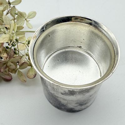 Подсвечник двусторонний 5 см мельхиор Франция