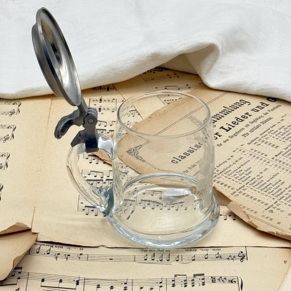 Кружка пивная 350 мл хрусталь олово Германия