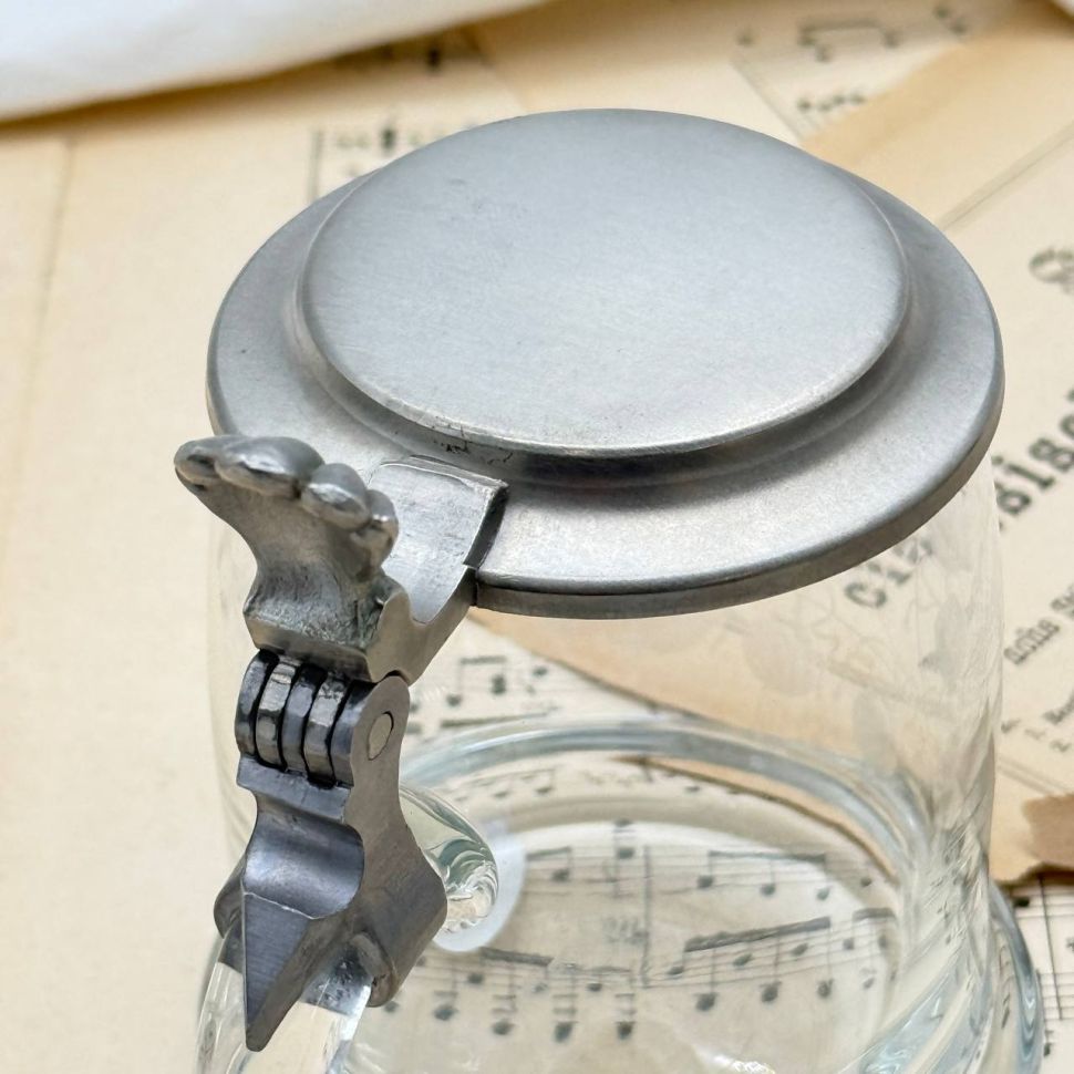 Кружка пивная 350 мл хрусталь олово Германия