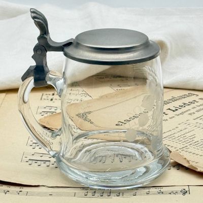 Кружка пивная 350 мл хрусталь олово Германия