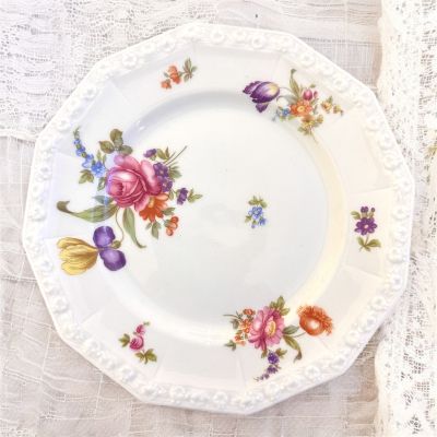 Тарелка Rosenthal Maria Classic Rose Мейсенский букет 17 см Германия