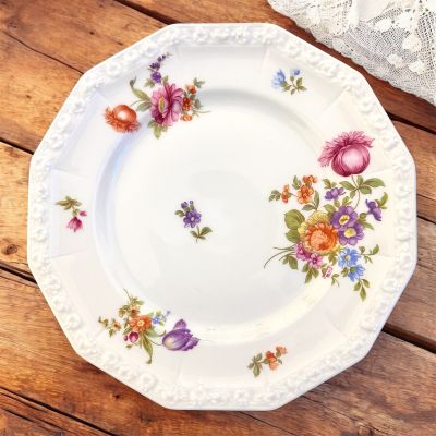 Тарелка Rosenthal Maria Classic Rose Мейсенский букет 17 см Германия